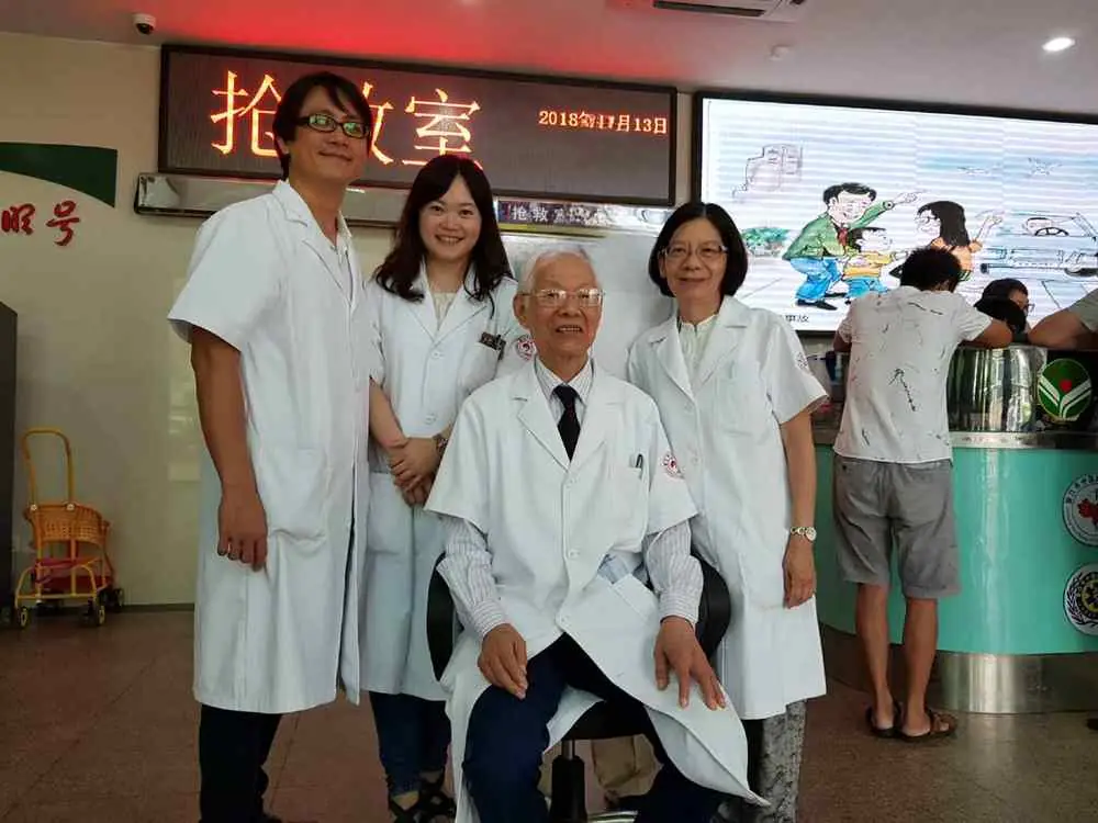 Dr. Shy and Dr. Sheng Chun Chang during Zhu’s Scalp Acupuncture (ZSA) emergency department clinical training in Fujian, China, 2018.