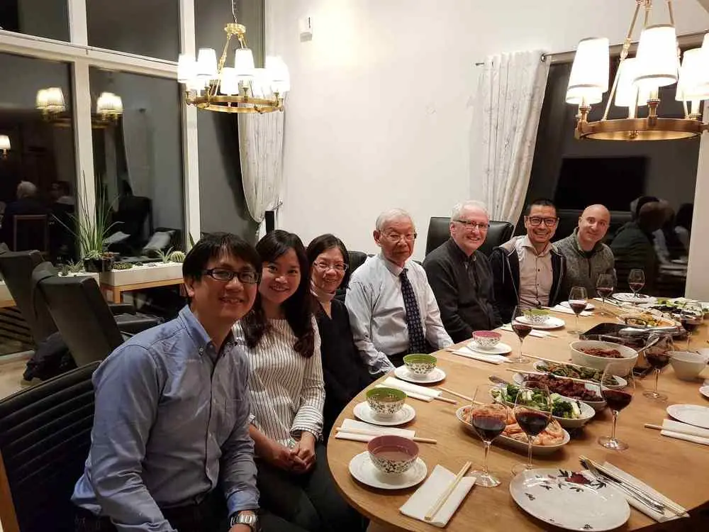 Dr. Shy and Dr. Sheng Chun Chang during Zhu’s Scalp Acupuncture (ZSA) international exchange activities in Gothenburg, Sweden, 2018.