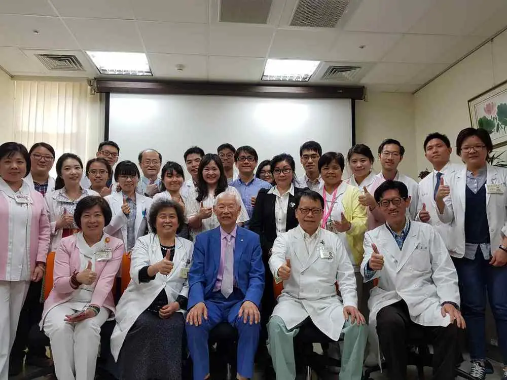 Dr. Shy and Dr. Sheng Chun Chang participating in a Zhu’s Scalp Acupuncture (ZSA) academic exchange at Taipei Veterans General Hospital in Taiwan, 2018.