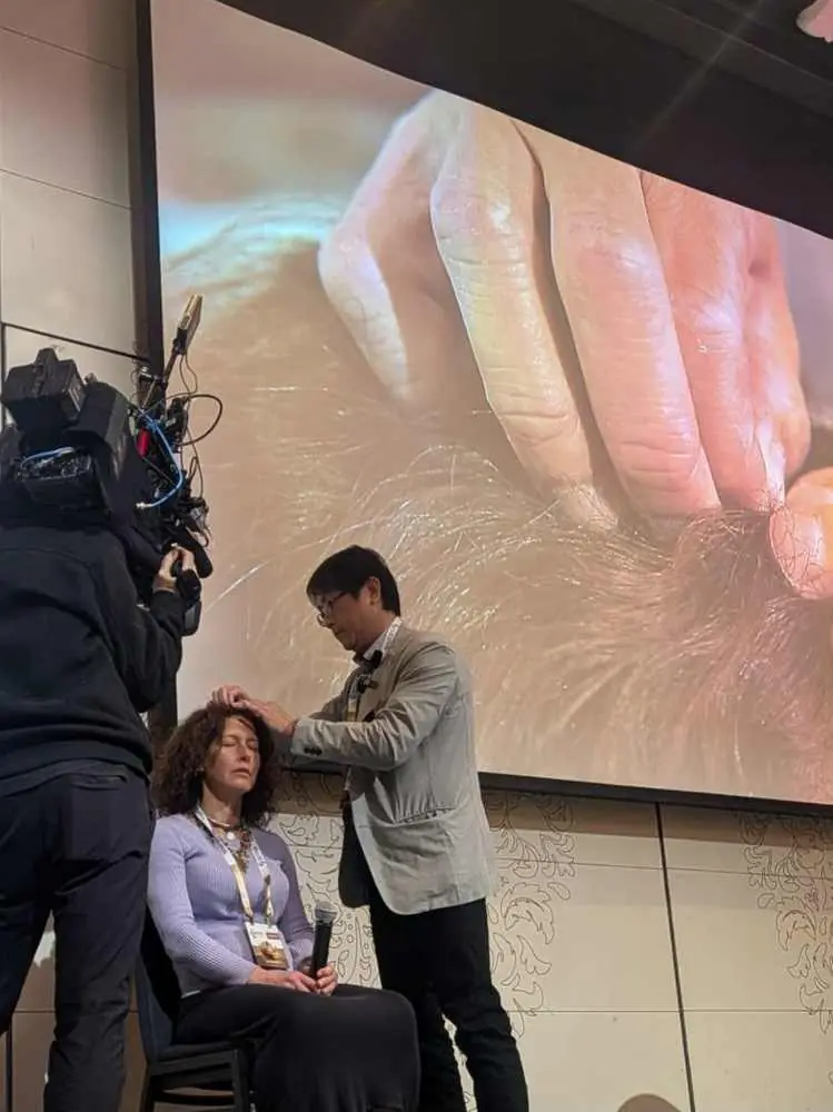 Dr. Shy and Dr. Sheng Chun Chang presenting Zhu’s Scalp Acupuncture (ZSA) as keynote speakers with live clinical case teaching at AACMAC Australia in 2026.